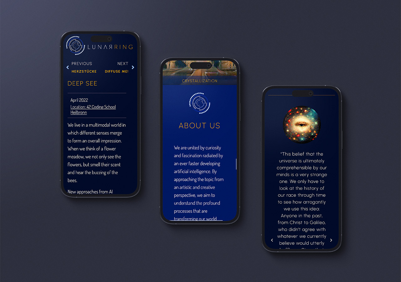 Lunar Ring website showcase